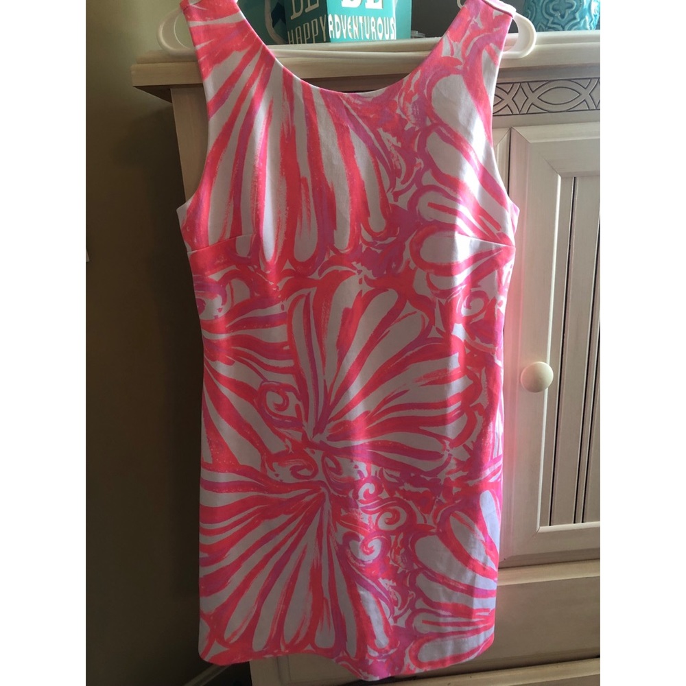 Lilly Pulitzer Pink and White Cocktail Dress